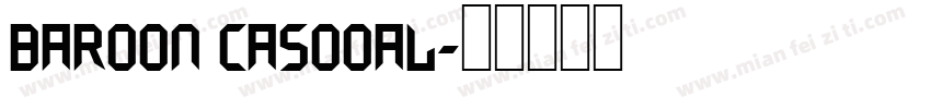 Baroon Casooal字体转换